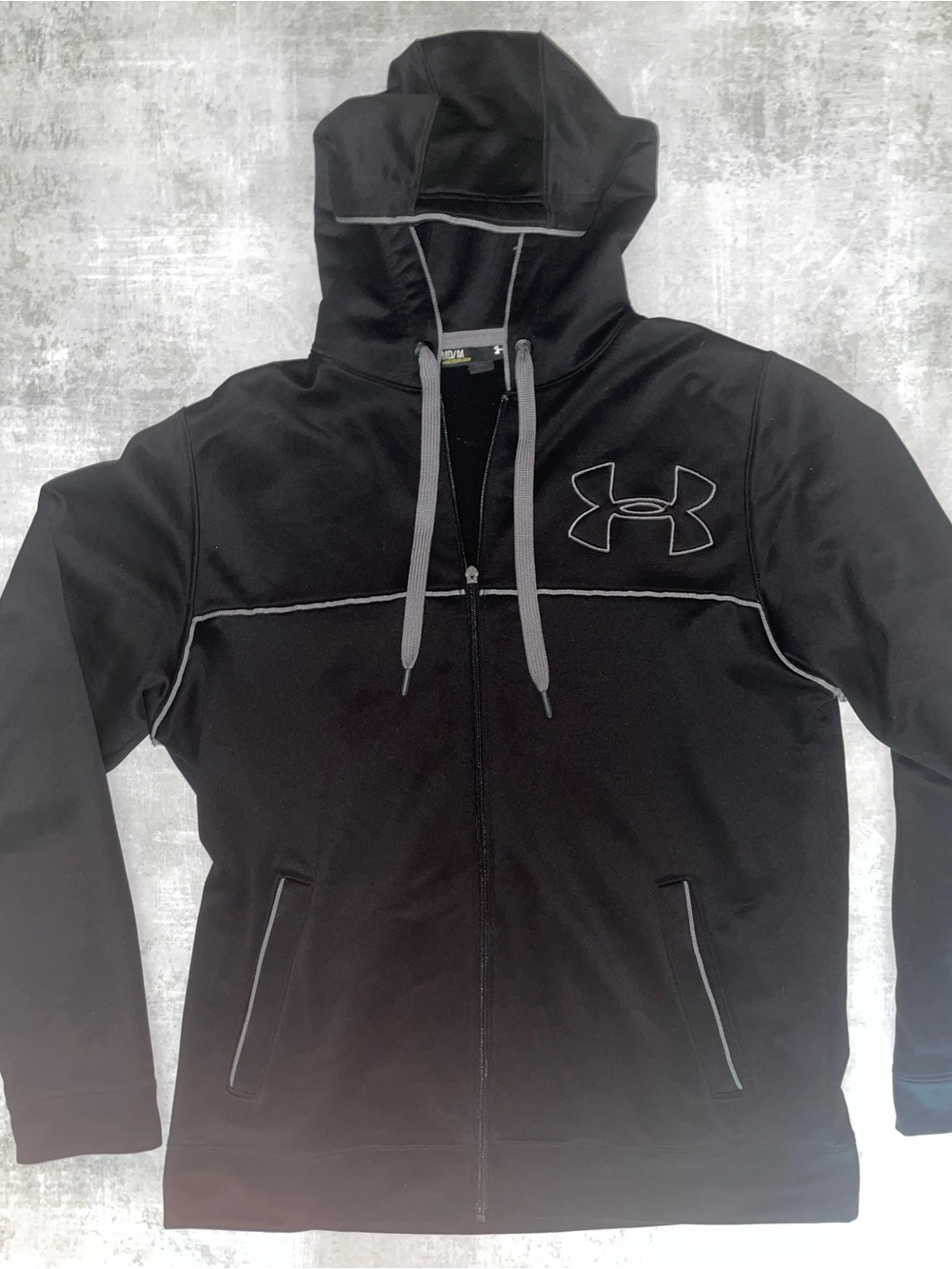 Vintage Under Armour Men's Full-Zip Performance Hoodie Jacket